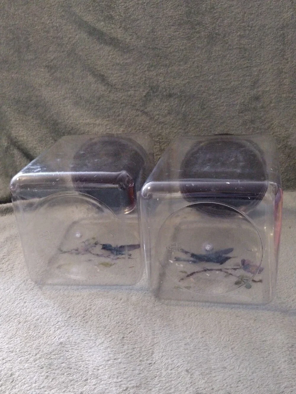 Food Grade Plastic Storage Canisters (Set Of 2)